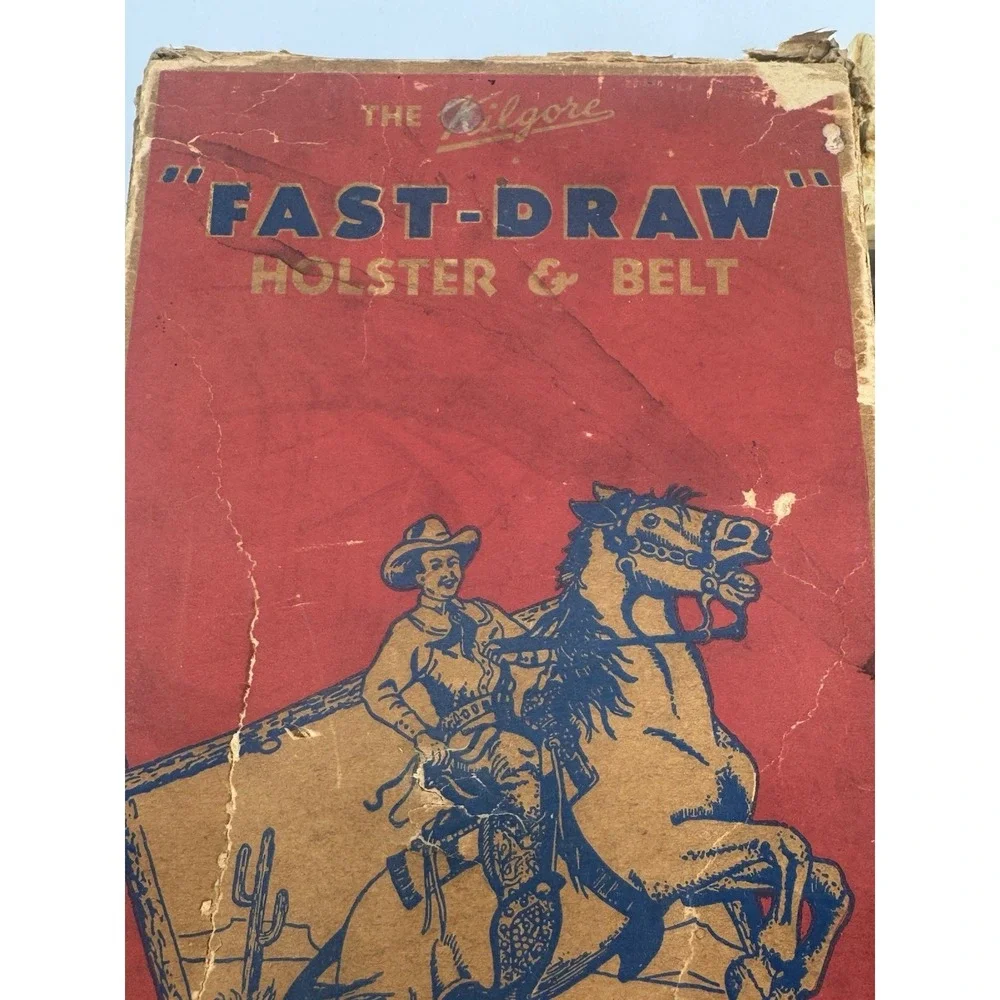 The Kilgore Fast-Draw Holster & Belt #511 1950s VTG Cowboy‎ Western w/Box